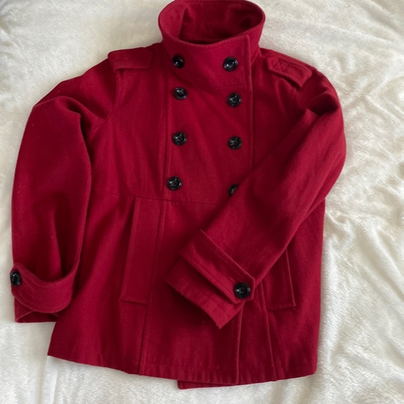 Gap. Red wool pea coat. Size L. - Picture 2 of 9